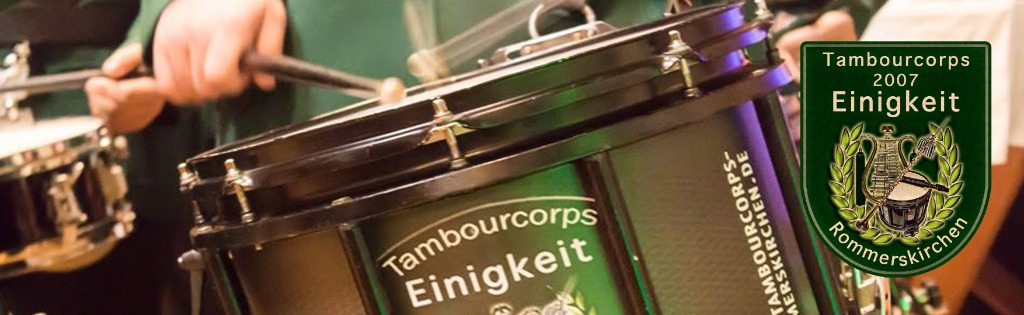 TC Einigkeit – Trommel mit Vereinswappen